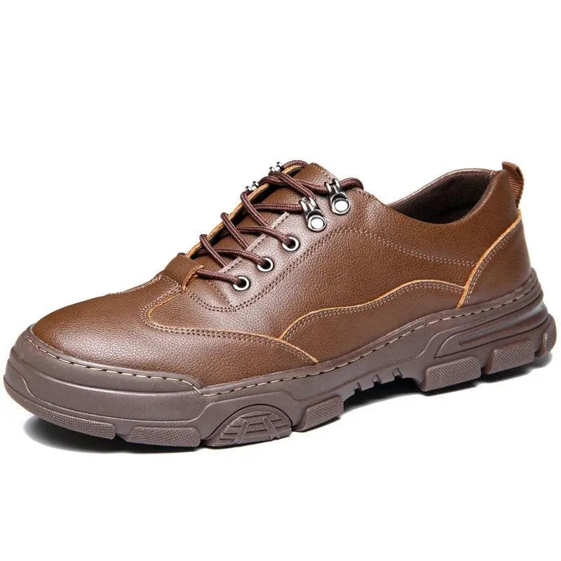 Leather Flat Thick Sole Footwear - KA4874 Men's Casual Shoes