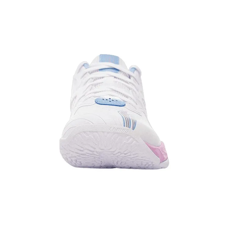 LI-NING RANGER VI Lite Badminton Shoes White/Pink Blue UNISEX AYTS012-1