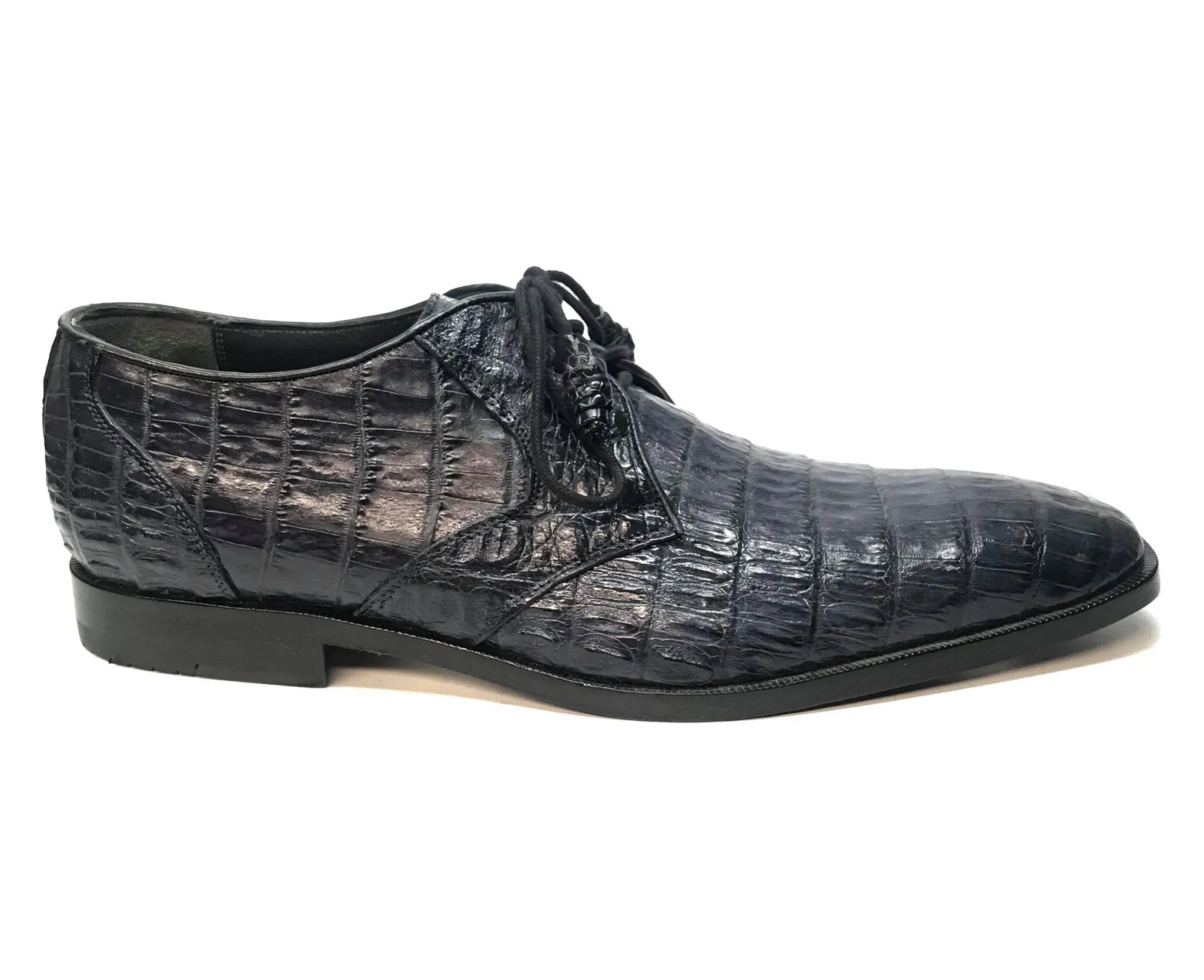 Los Altos All-Over Crocodile Lace Up Dress Shoes