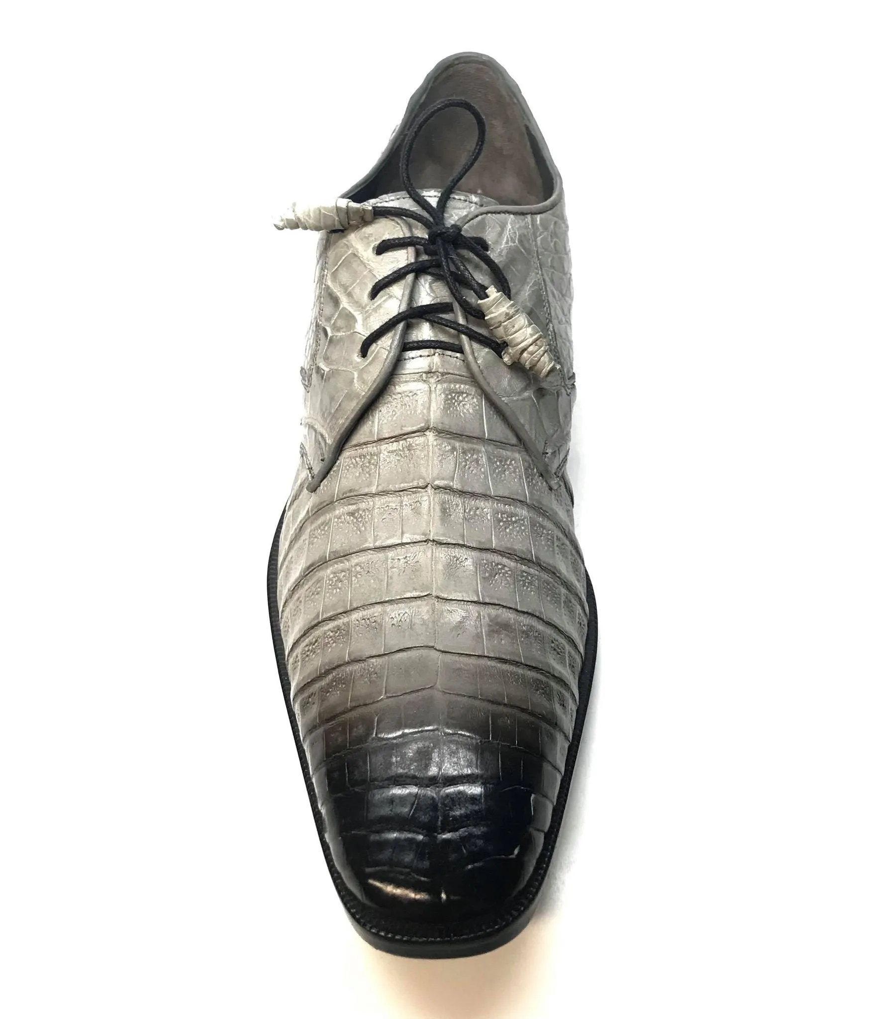 Los Altos All-Over Crocodile Lace Up Dress Shoes