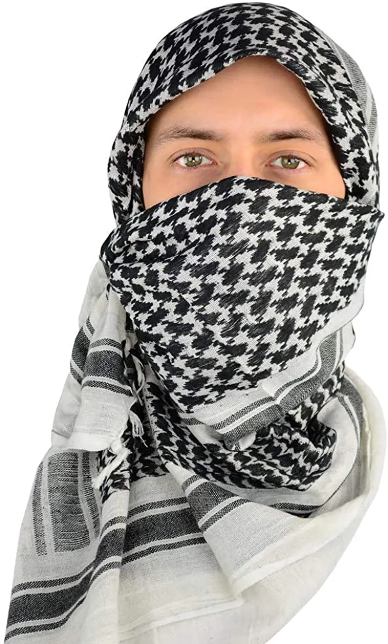 Mato & Hash Military Shemagh Tactical 100% Cotton Scarf Head Wrap