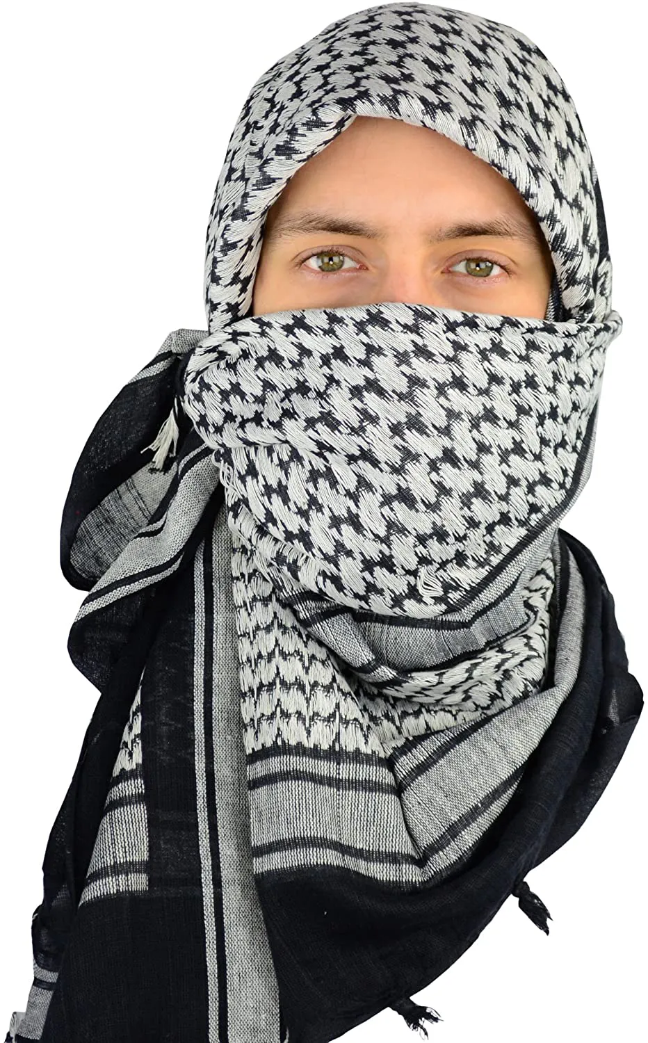 Mato & Hash Military Shemagh Tactical 100% Cotton Scarf Head Wrap