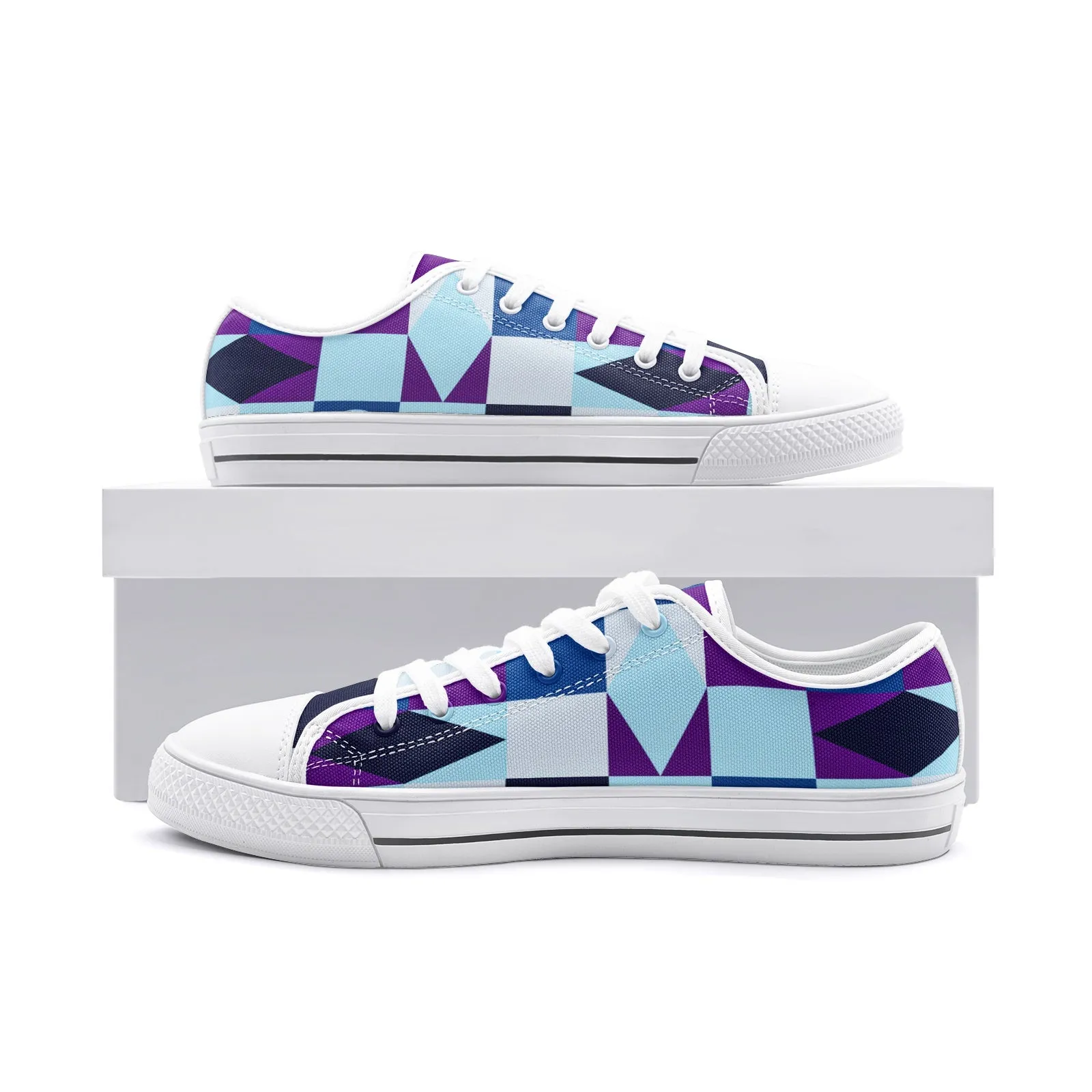 Maurice Kemp Unisex Low Top Canvas Shoes