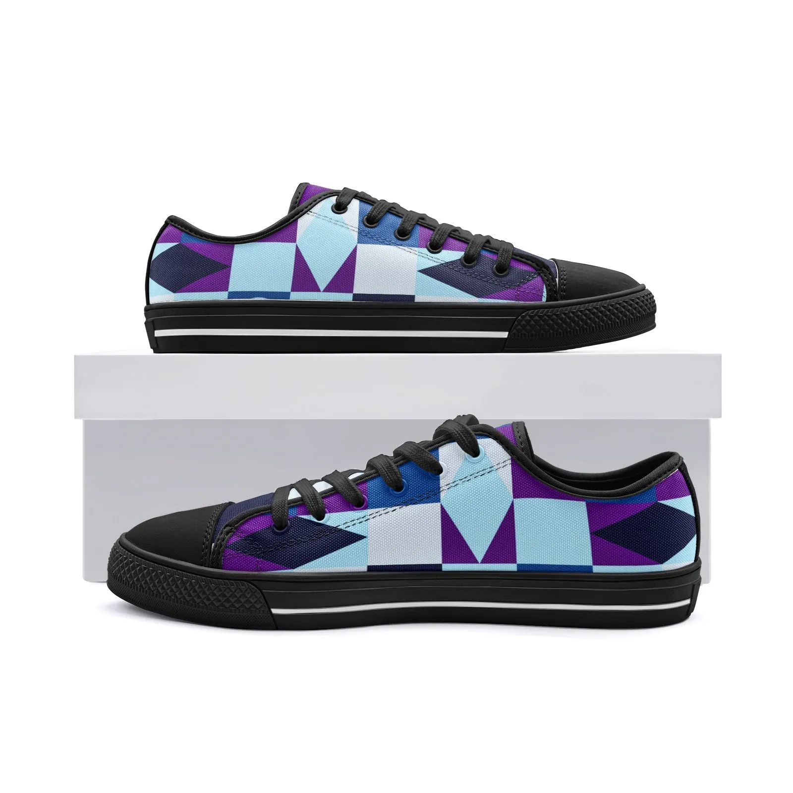 Maurice Kemp Unisex Low Top Canvas Shoes