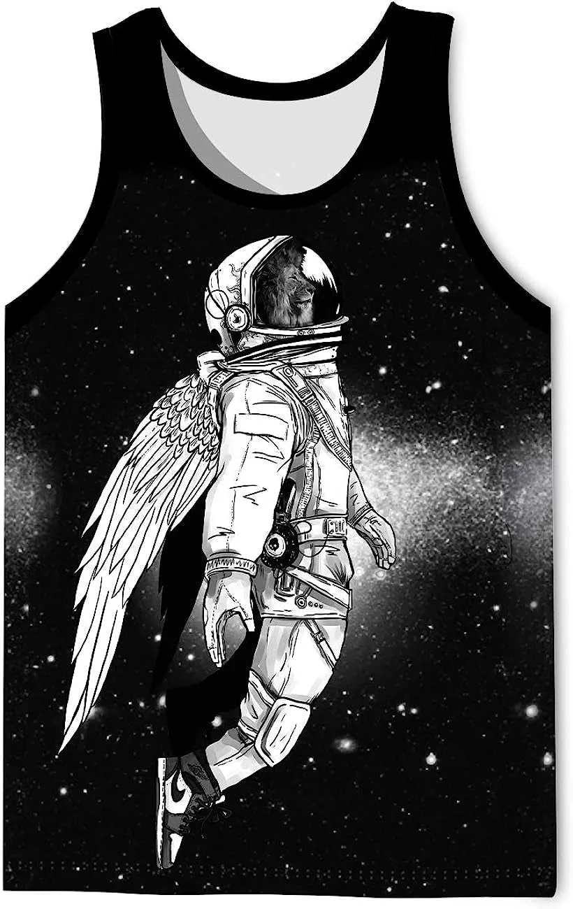 Men's 3D Tank Tops Summer Casual Novelty Sleeveless Shirt Unisex Colorful Graphics Top Tees Shirt