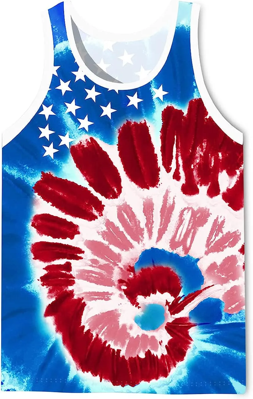 Men's 3D Tank Tops Summer Casual Novelty Sleeveless Shirt Unisex Colorful Graphics Top Tees Shirt