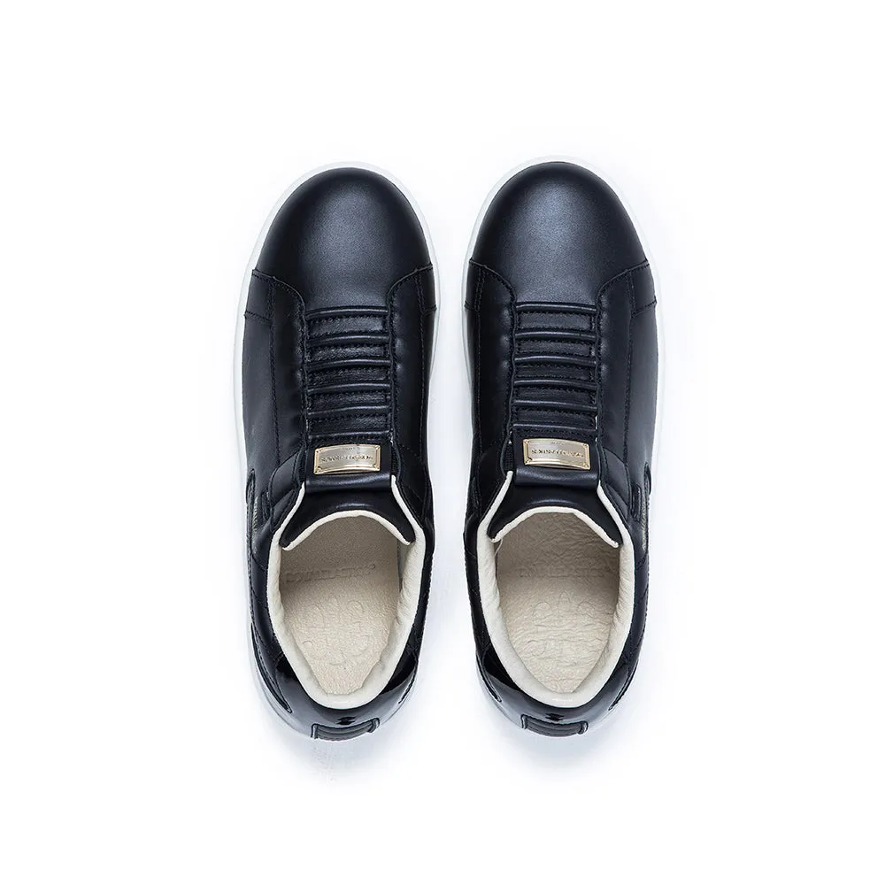 Men's Adelaide Black Leather Sneakers 02711-999