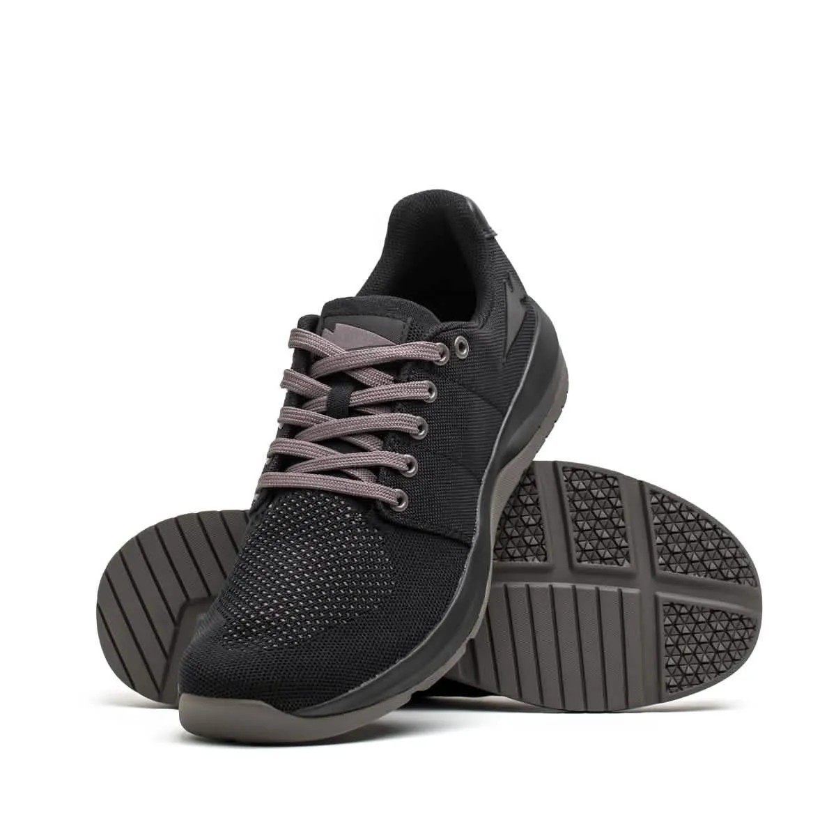 Men's Ballistic Trainers - Black   Black   Charcoal W/ Black Reflective Spearhead