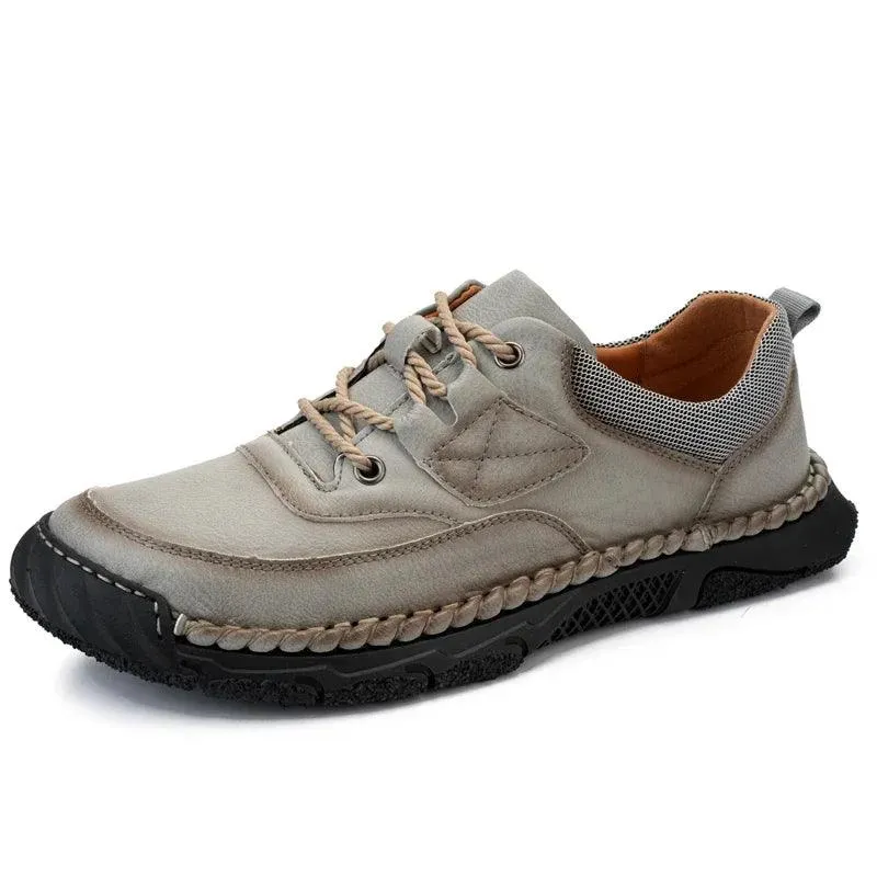 Men's Casual Shoes - Leather Outdoor Soft Bottom Antiskid Sneakers - TSS192