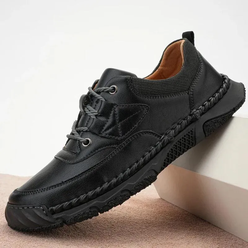 Men's Casual Shoes - Leather Outdoor Soft Bottom Antiskid Sneakers - TSS192