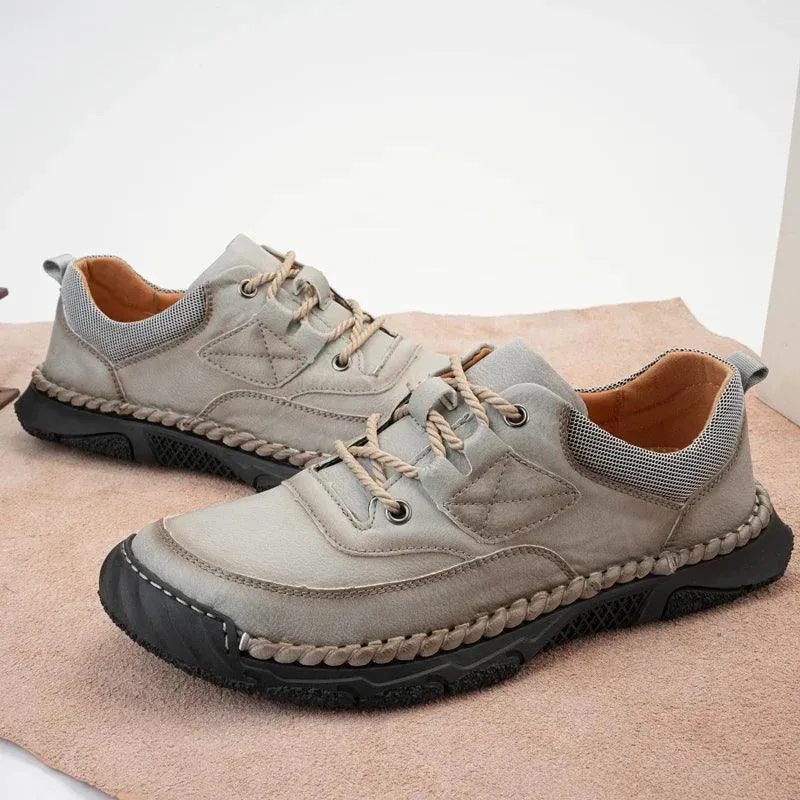 Men's Casual Shoes - Leather Outdoor Soft Bottom Antiskid Sneakers - TSS192