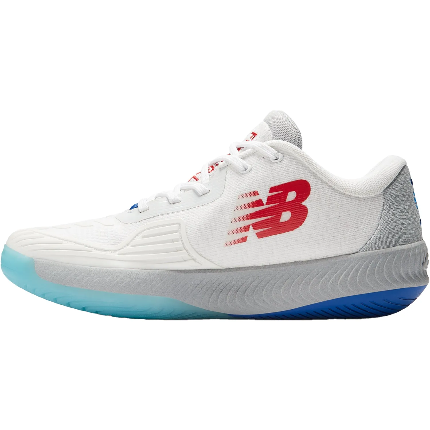 Men's New Balance FuelCell MCH996PB White/Grey/Team Royal - Pickleball/Court Mesh