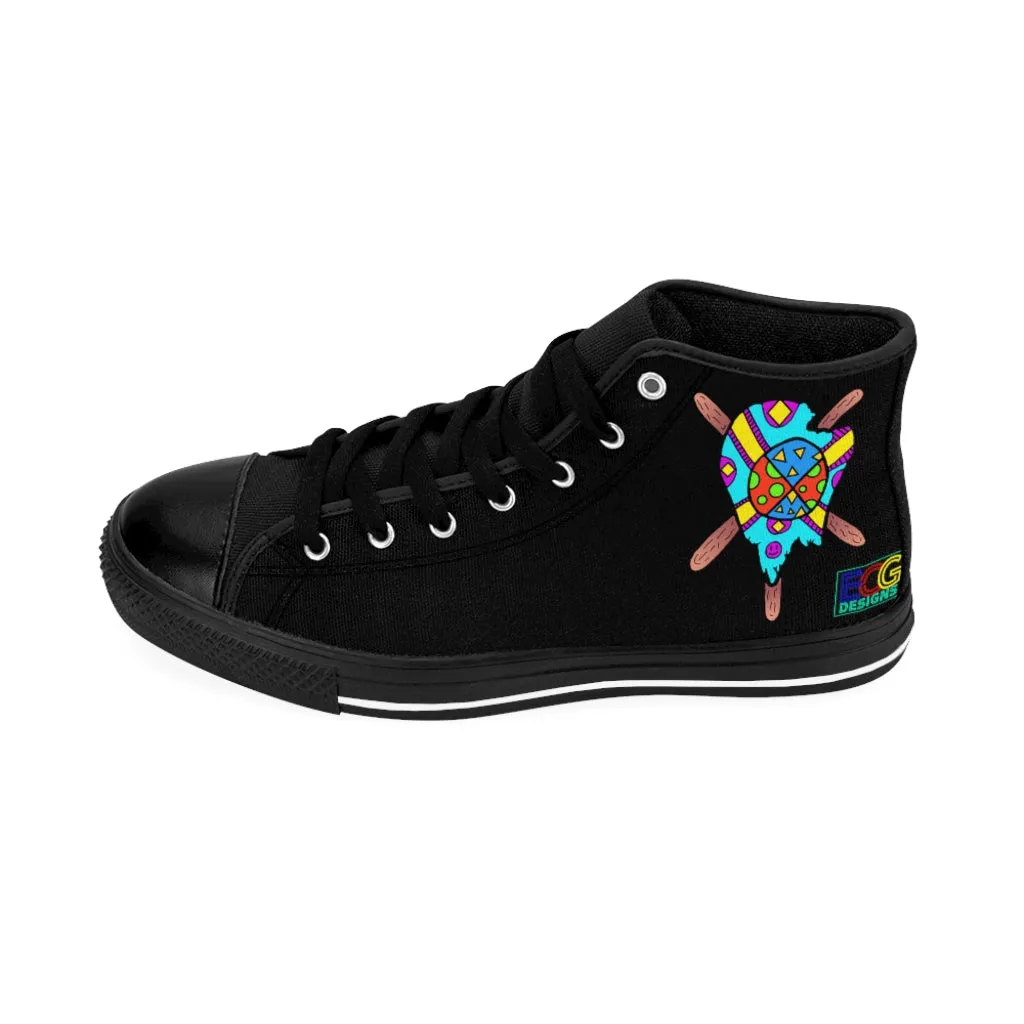 Multicolored Melted Popsicle Women's High-top Sneakers