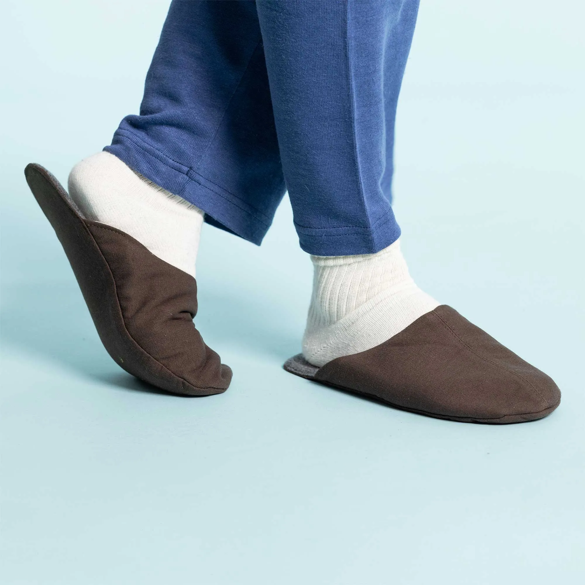 NARA Glue-Free 100% Organic Cotton House Shoes Slippers (Unisex; Vegan)