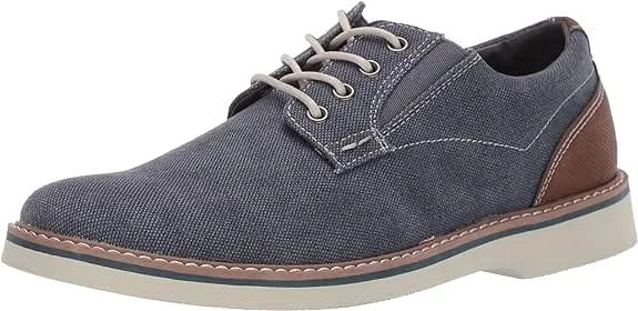 NUNN BUSH -  Barklay Canvas Plain Toe Oxford Lace Up