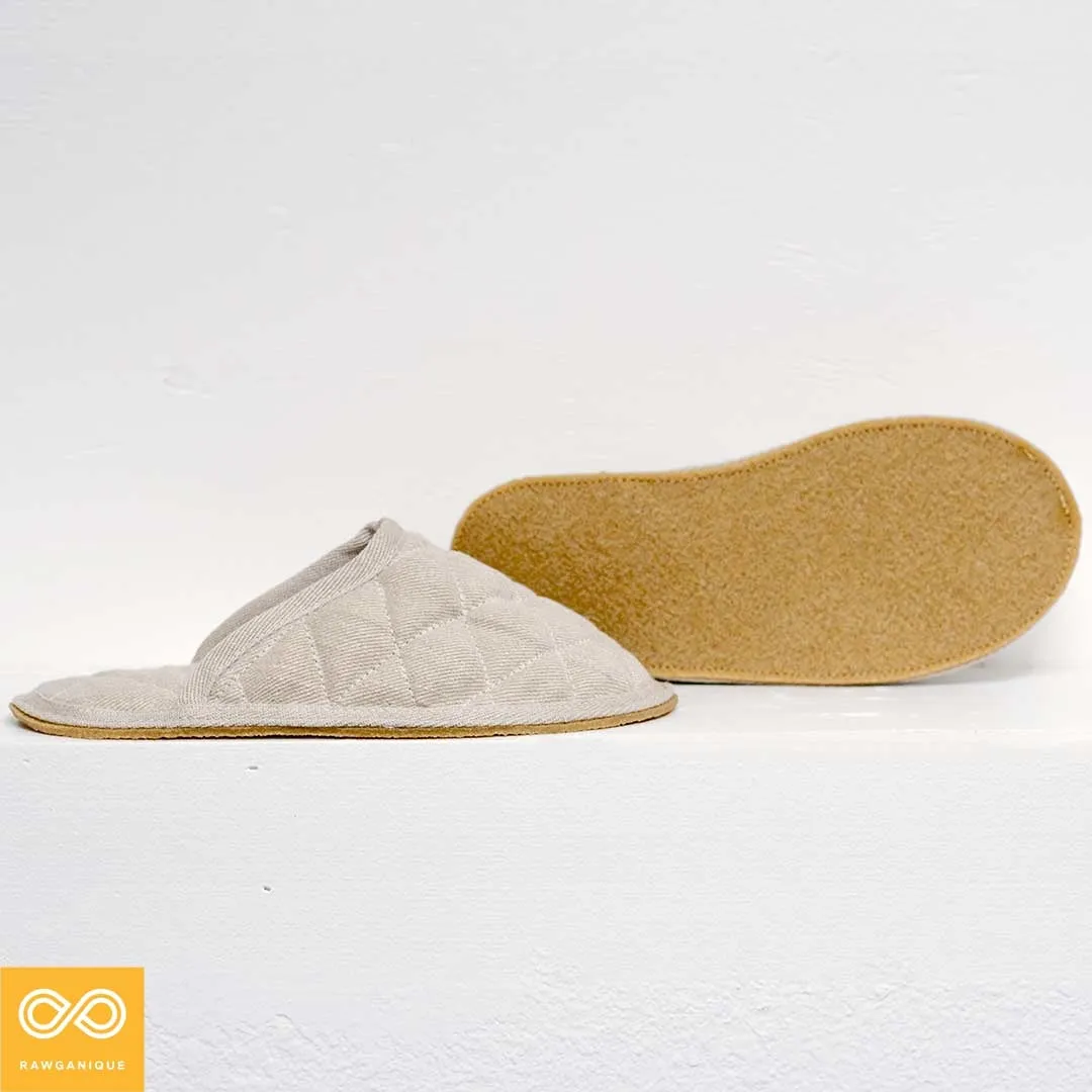 OKINAWA Indoor/Outdoor Hemp Slippers (Natural Rubber Soles) (Unisex)