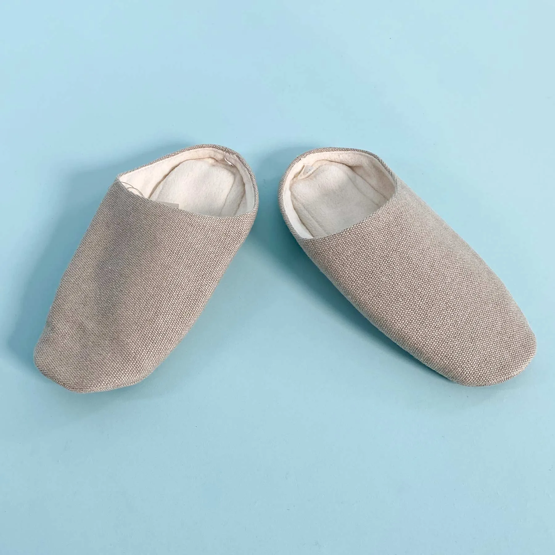 ONSEN Vegan Glue-Free Hemp House Slippers (Lined With Organic Cotton Fleece) (Unisex)