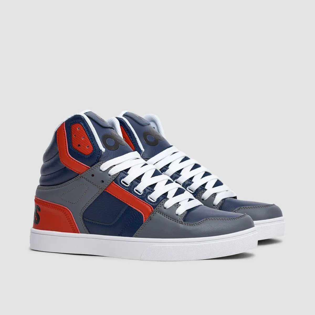 Osiris Clone Shoes - Navy/Red/Grey