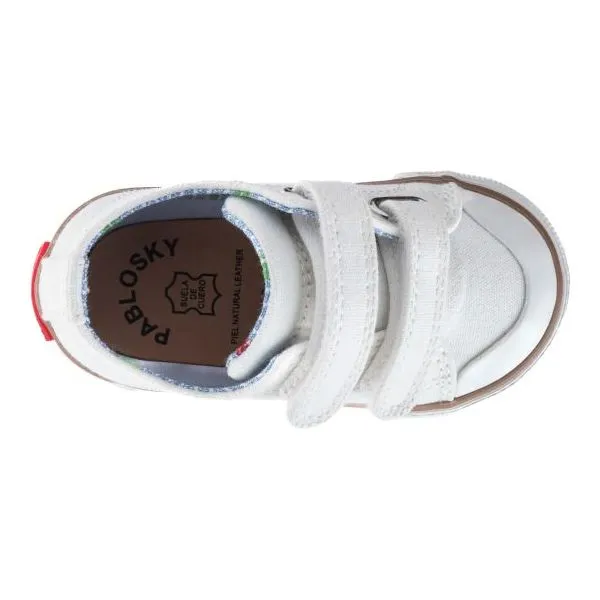 Pablosky Boy Shoe 974900 Canvas Blanco