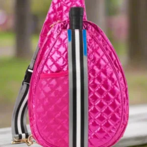 Pickle Ball Bag - Hot Pink Patent