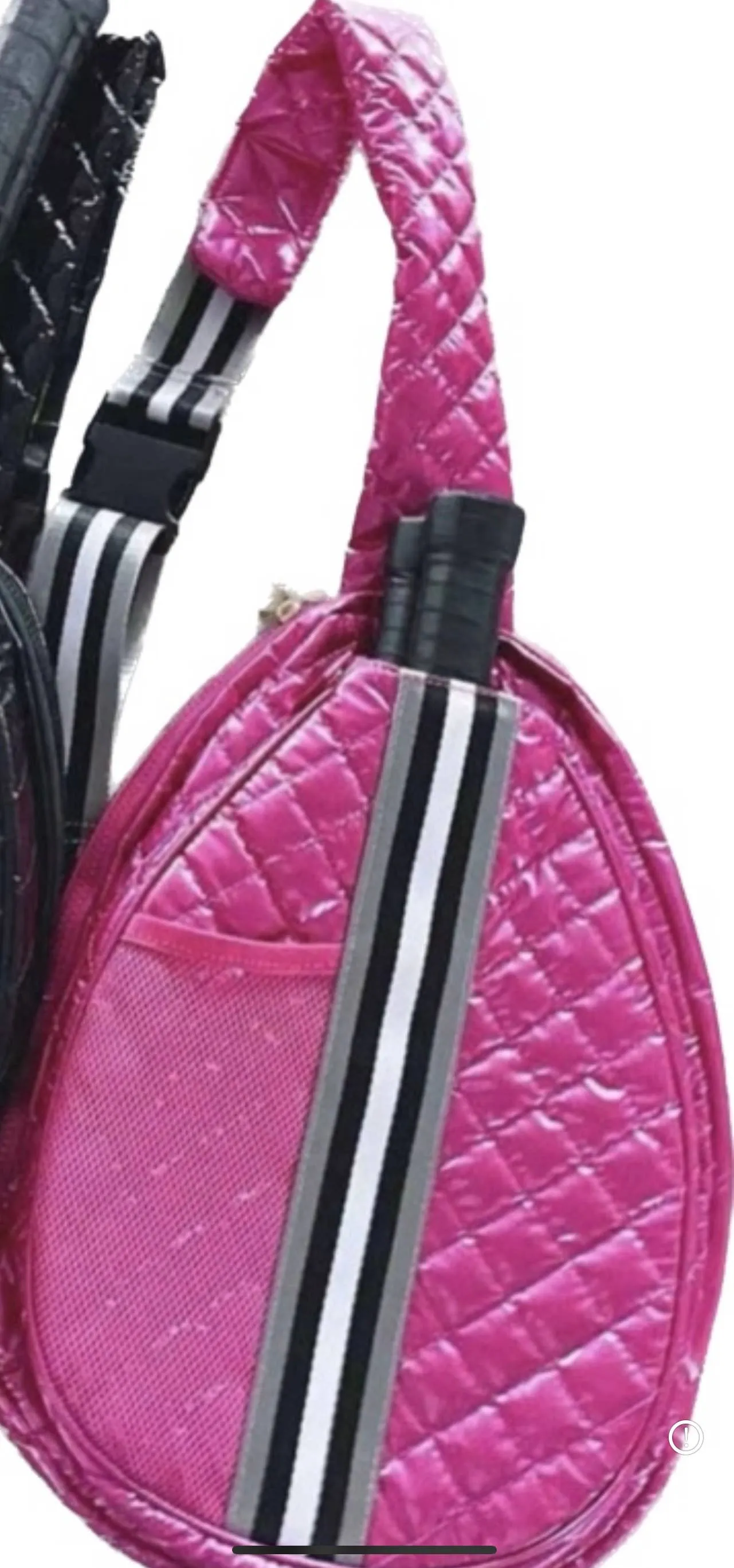 Pickle Ball Bag - Hot Pink Patent