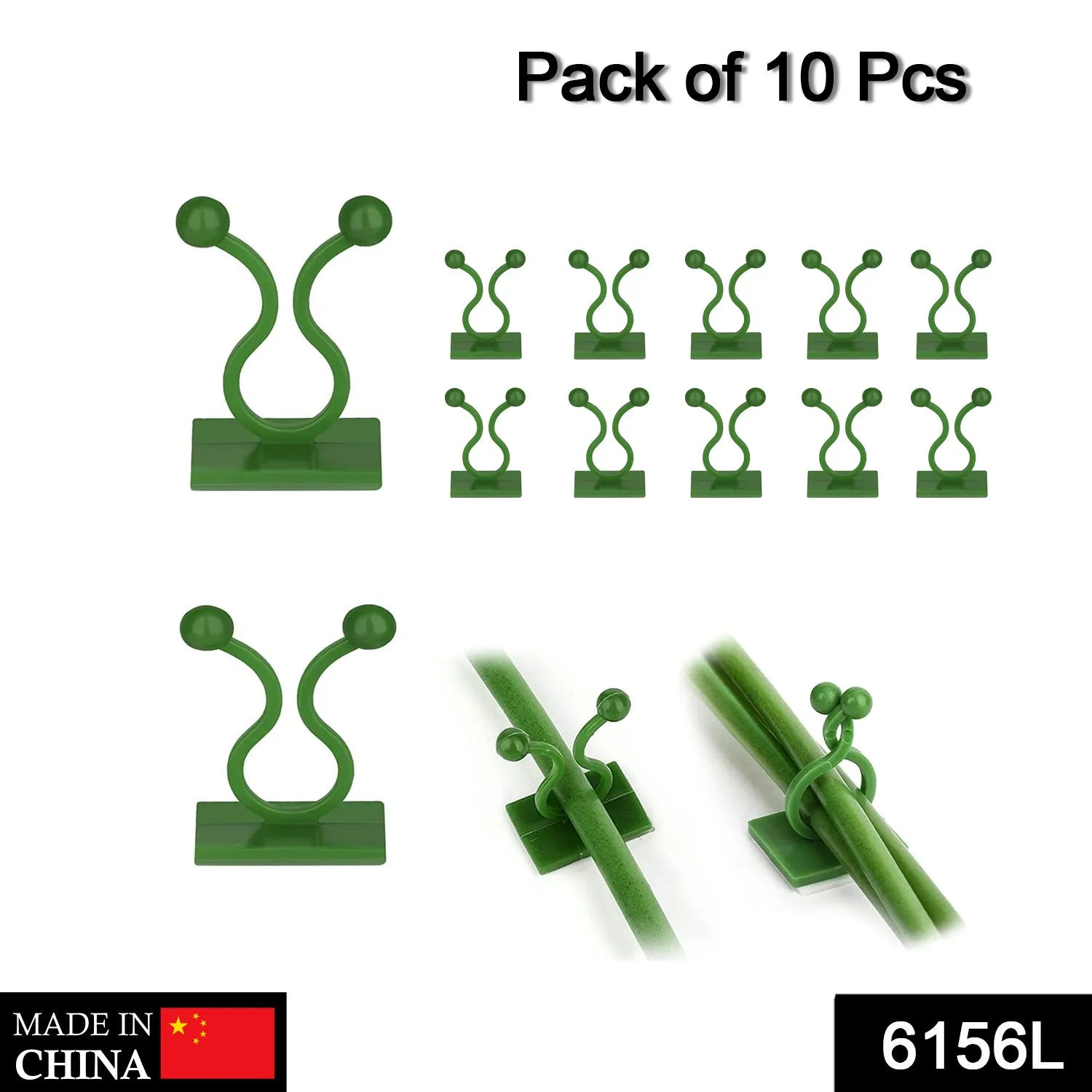 Plant Climbing Wall Clips Self-Adhesive Money Plant Support Clips Vine Plant Climbing Fixing Clip (10 Pcs Set)