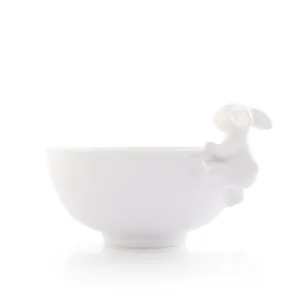 Porcelain Climbing Bunny Candy / Dip Bowl