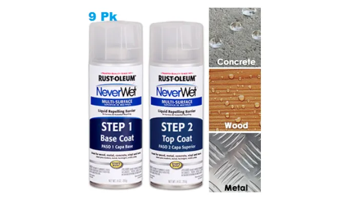 PRICE DROP: 3, 6 or 9 Pack - Rust-Oleum NeverWet Spray Kit - Repels Water, Mud, Ice & More!