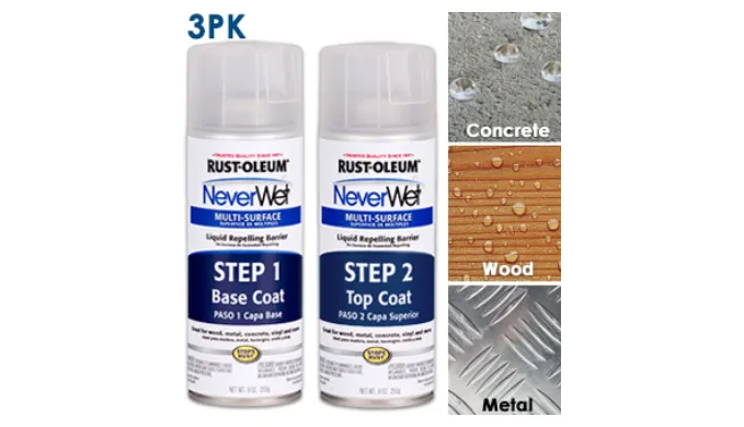 PRICE DROP: 3, 6 or 9 Pack - Rust-Oleum NeverWet Spray Kit - Repels Water, Mud, Ice & More!