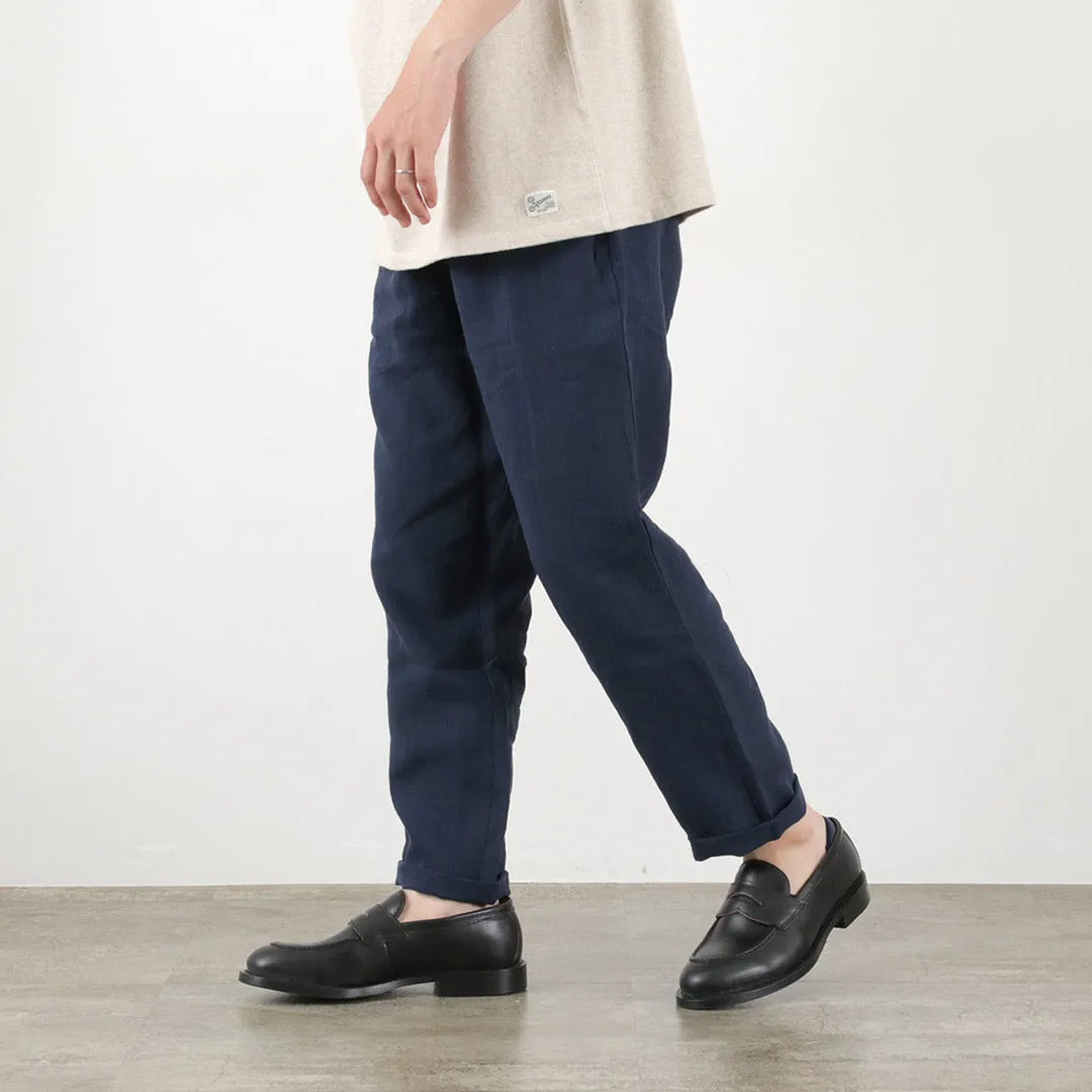 RE MADE IN TOKYO JAPAN / French Linen Tucked Pants