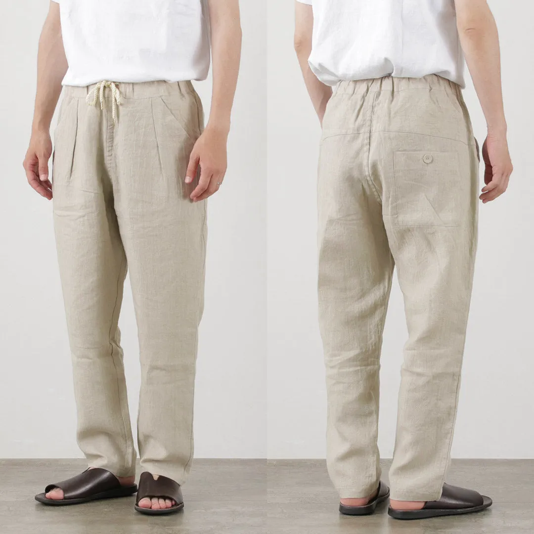 RE MADE IN TOKYO JAPAN / French Linen Tucked Pants