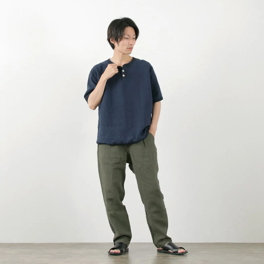 RE MADE IN TOKYO JAPAN / French Linen Tucked Pants