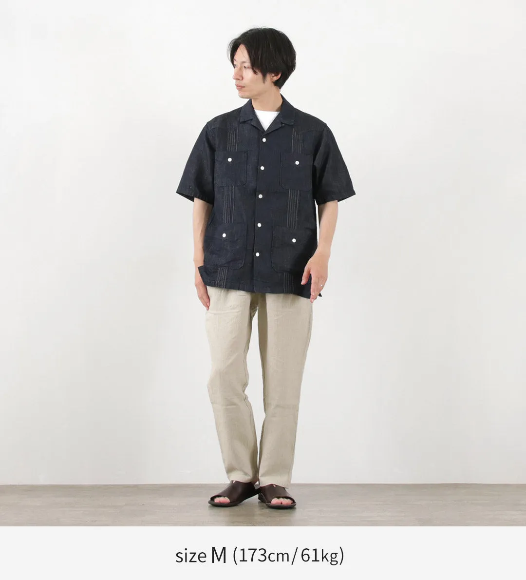 RE MADE IN TOKYO JAPAN / French Linen Tucked Pants