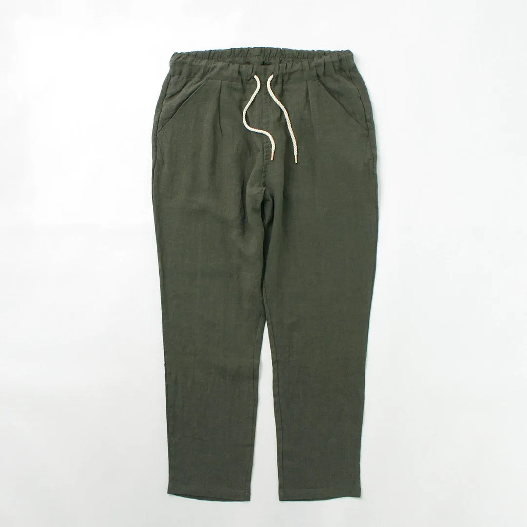 RE MADE IN TOKYO JAPAN / French Linen Tucked Pants