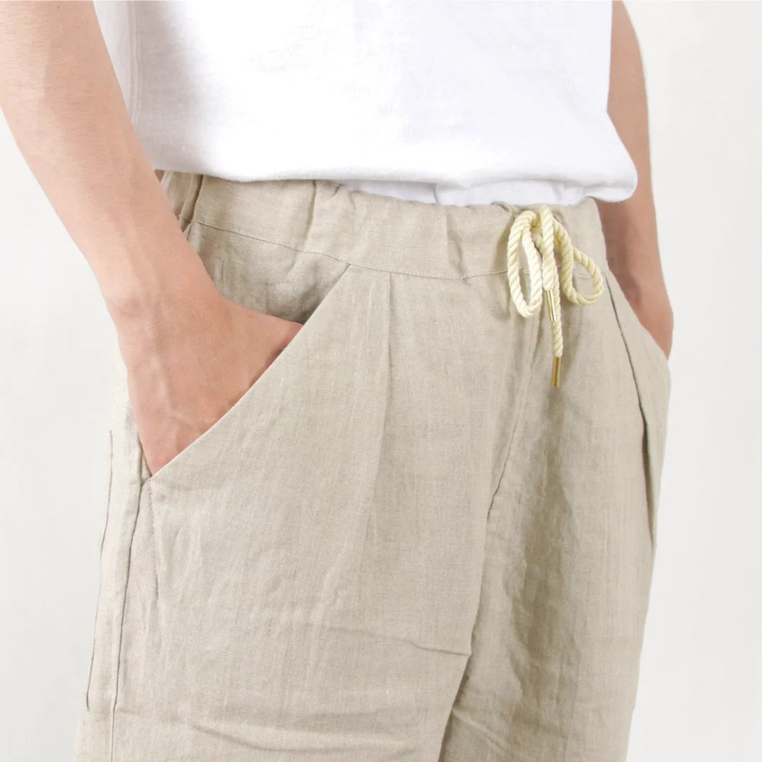 RE MADE IN TOKYO JAPAN / French Linen Tucked Pants