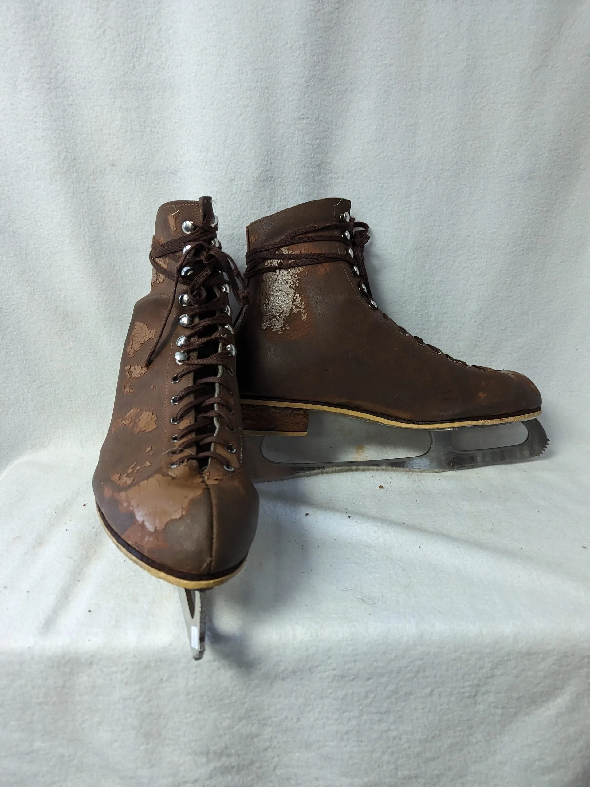 Rink Master Ice Skates Size 13 Color Brown Condition Used