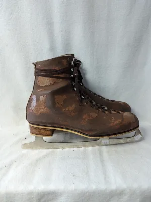 Rink Master Ice Skates Size 13 Color Brown Condition Used