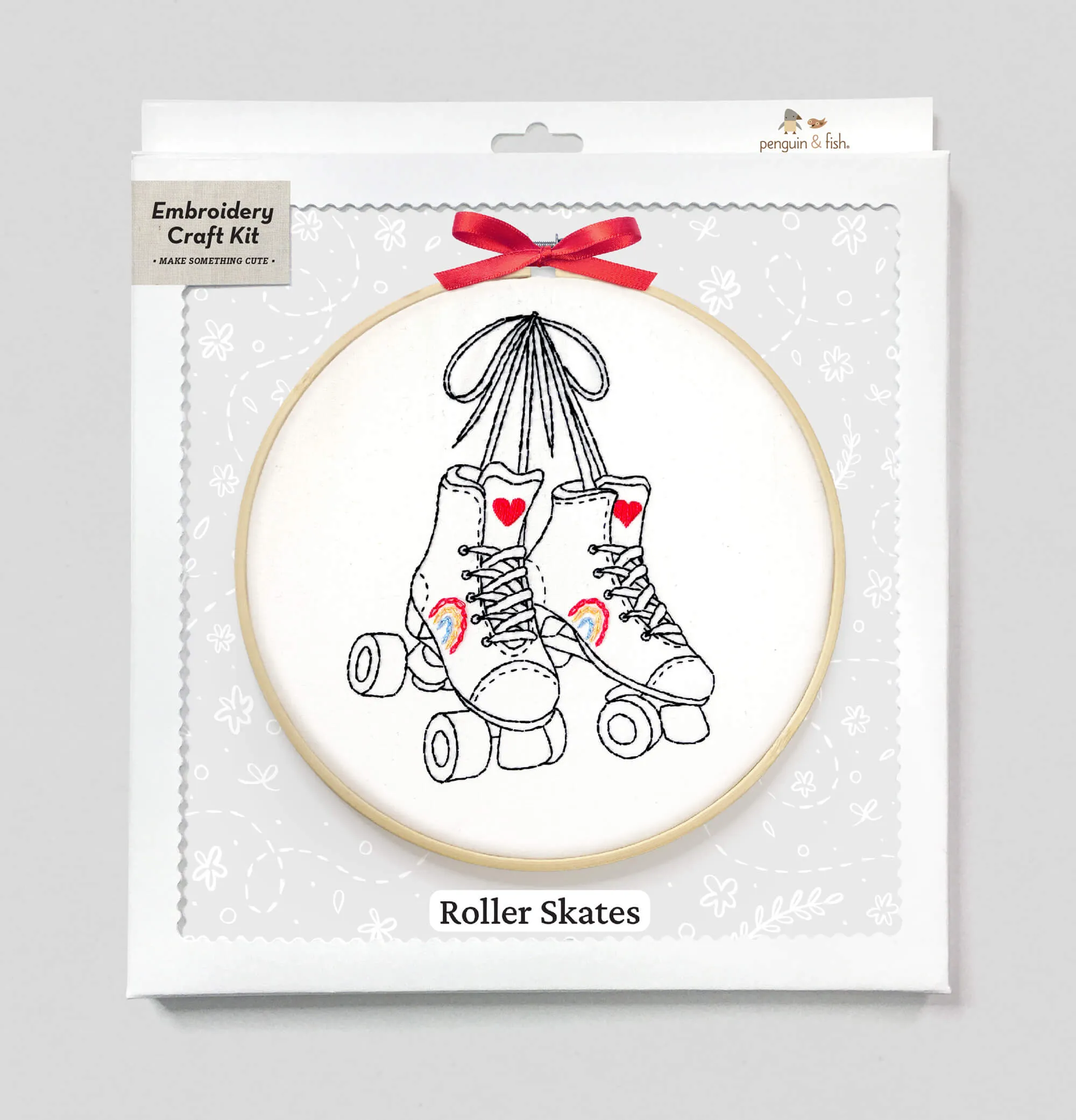 Roller Skates embroidery kit