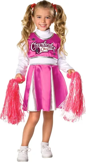 Rubie's Pink and White Team Spirit Cheerleader Costume for Girls