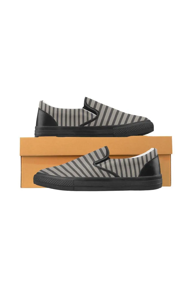 Striped Men's Slip-on Canvas Shoes