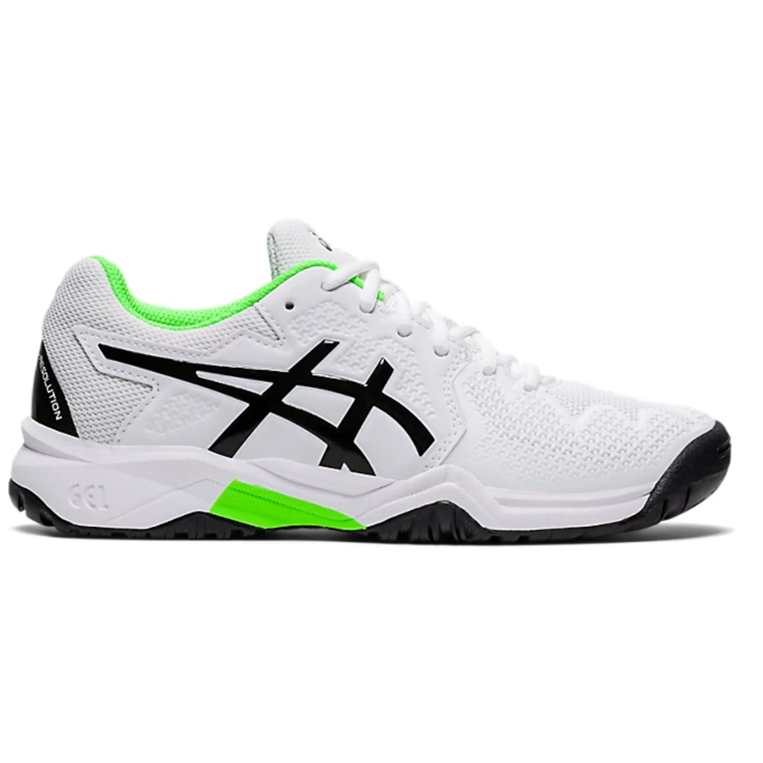 Tennis Shoe Asics Gel-Resolution 8 GS White/Gecko Green