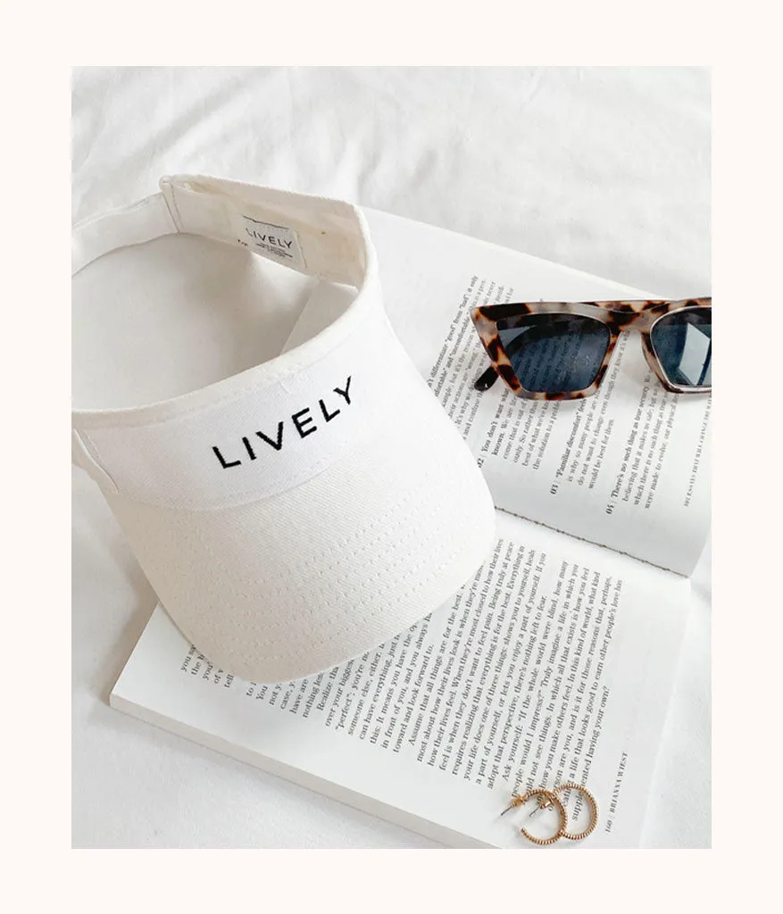 The LIVELY Crew Visor: White