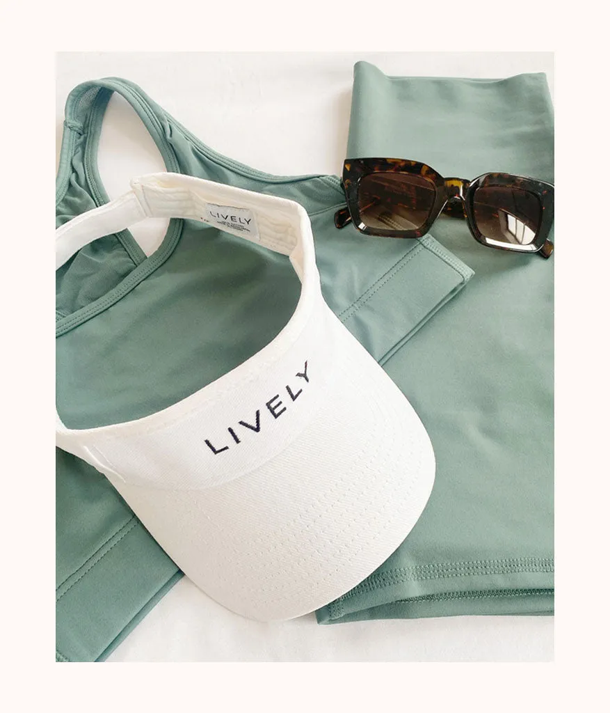 The LIVELY Crew Visor: White