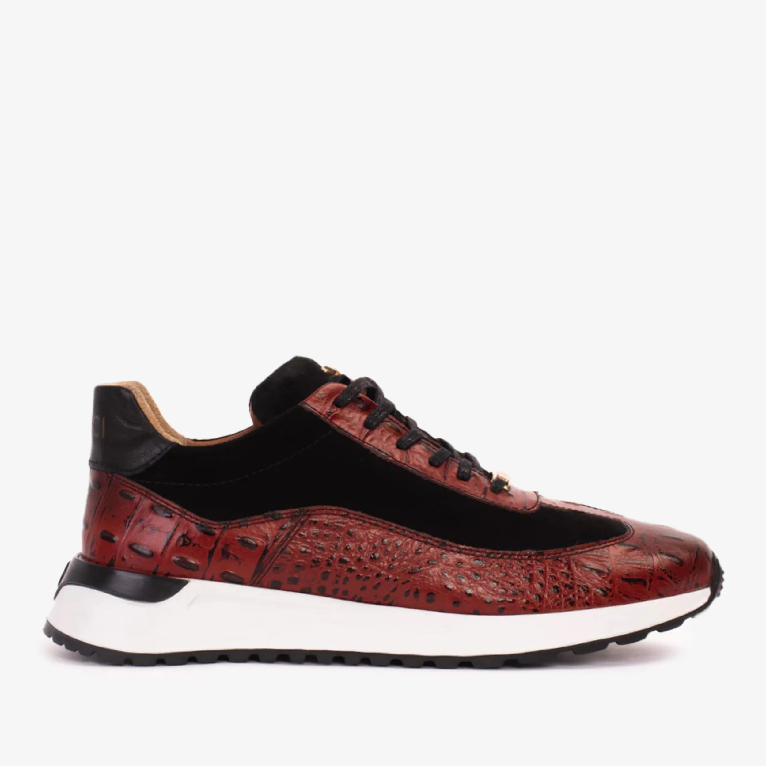 The Savamala Burgundy Leather Men Sneaker Final Sale!