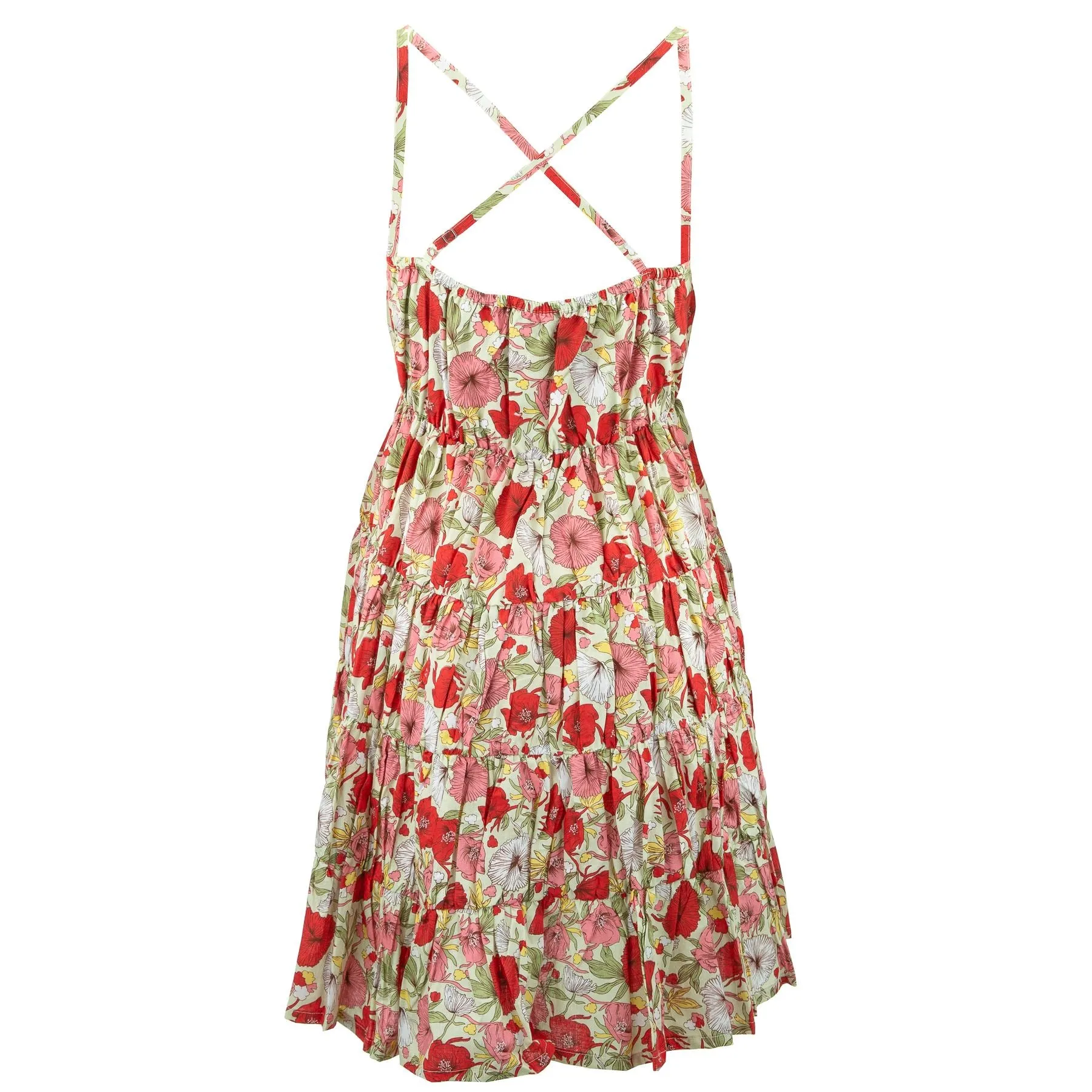 Tier Drop Summer Dress - Avignon Petal Mint