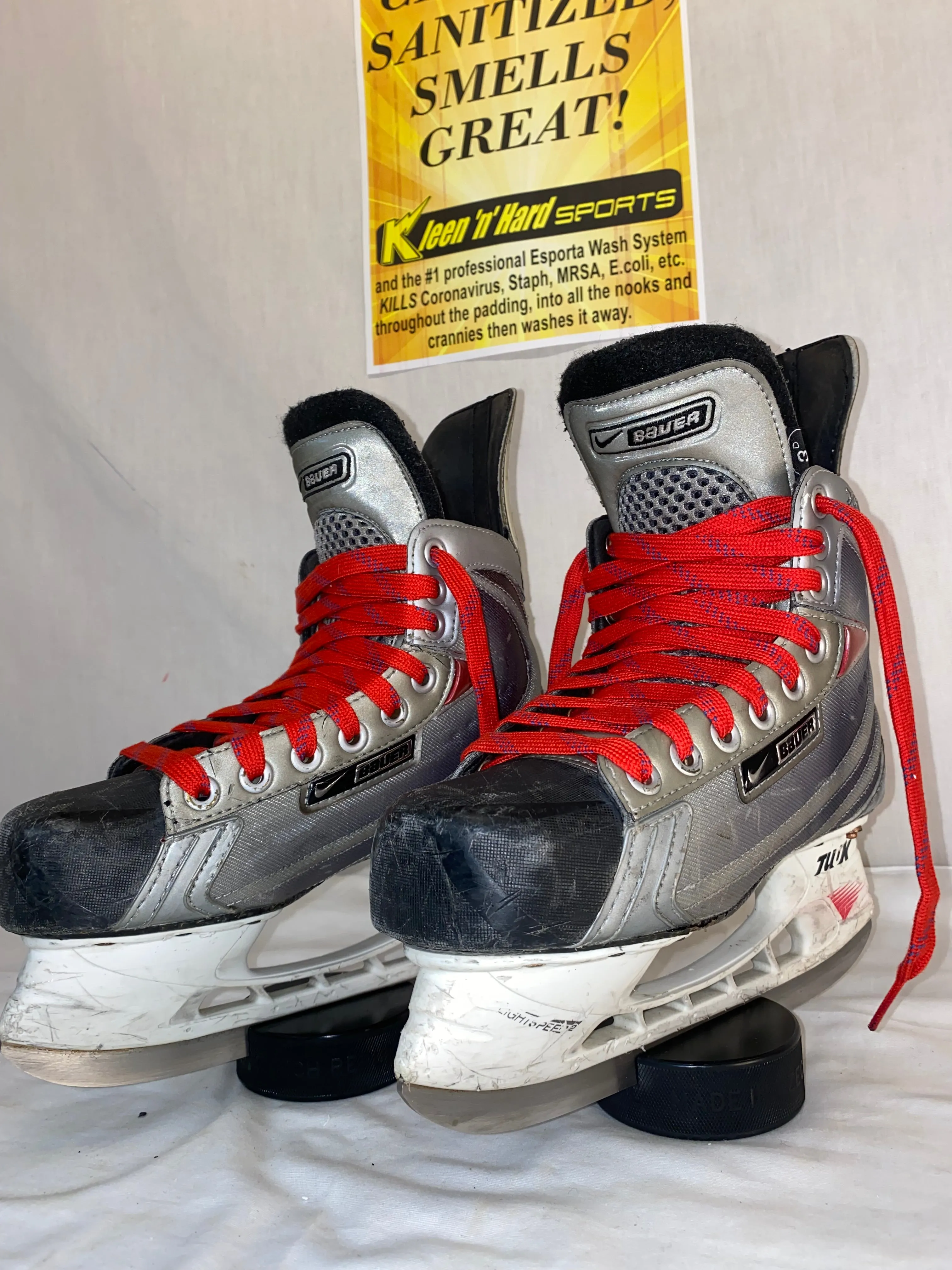 Used Nike Bauer Vapor XXXX Size 3 D Ice Hockey Skates