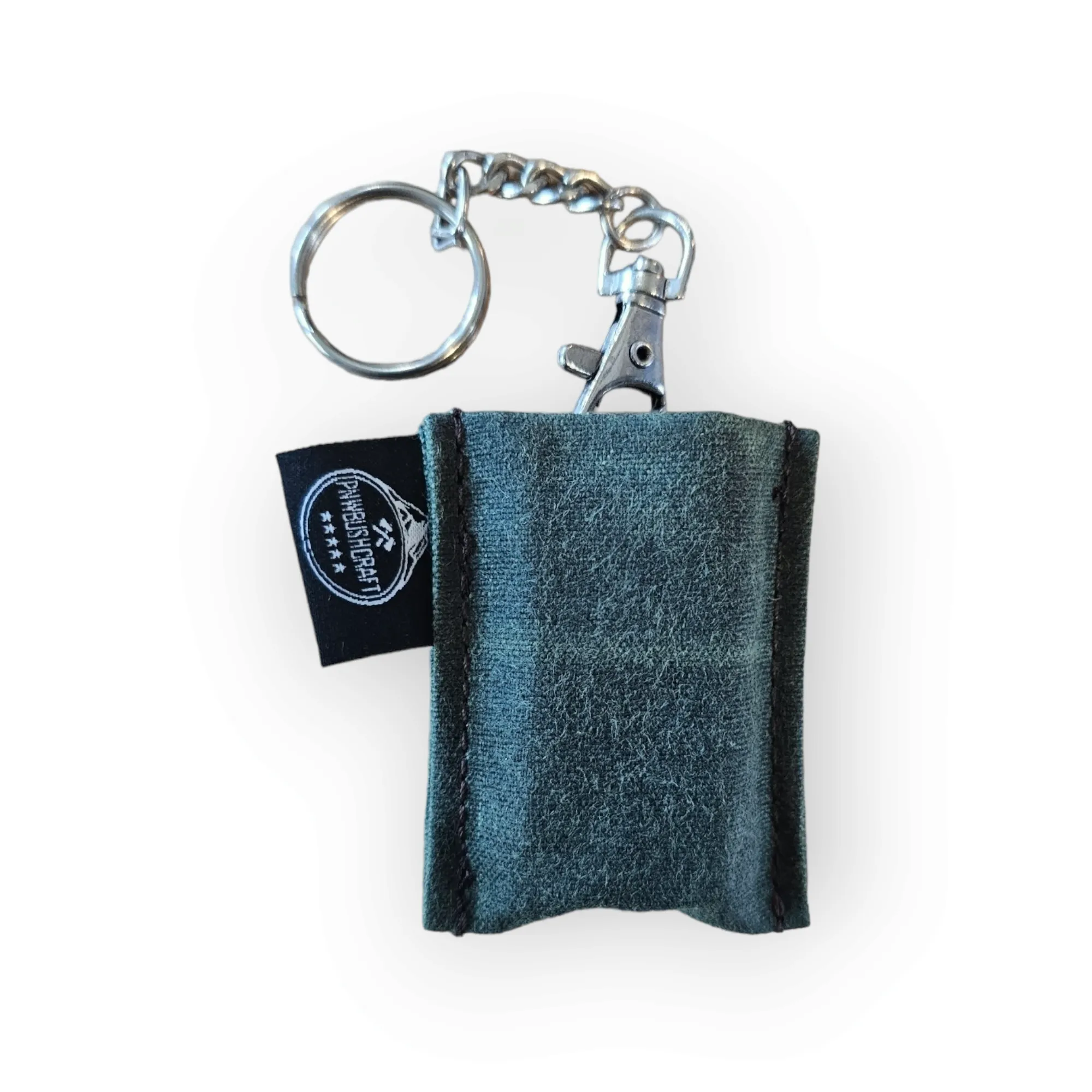 Waxed Canvas Mini EDC Pouch : Small Keychain Pouch for Micro Tool Tins, and Dog Tag Tools