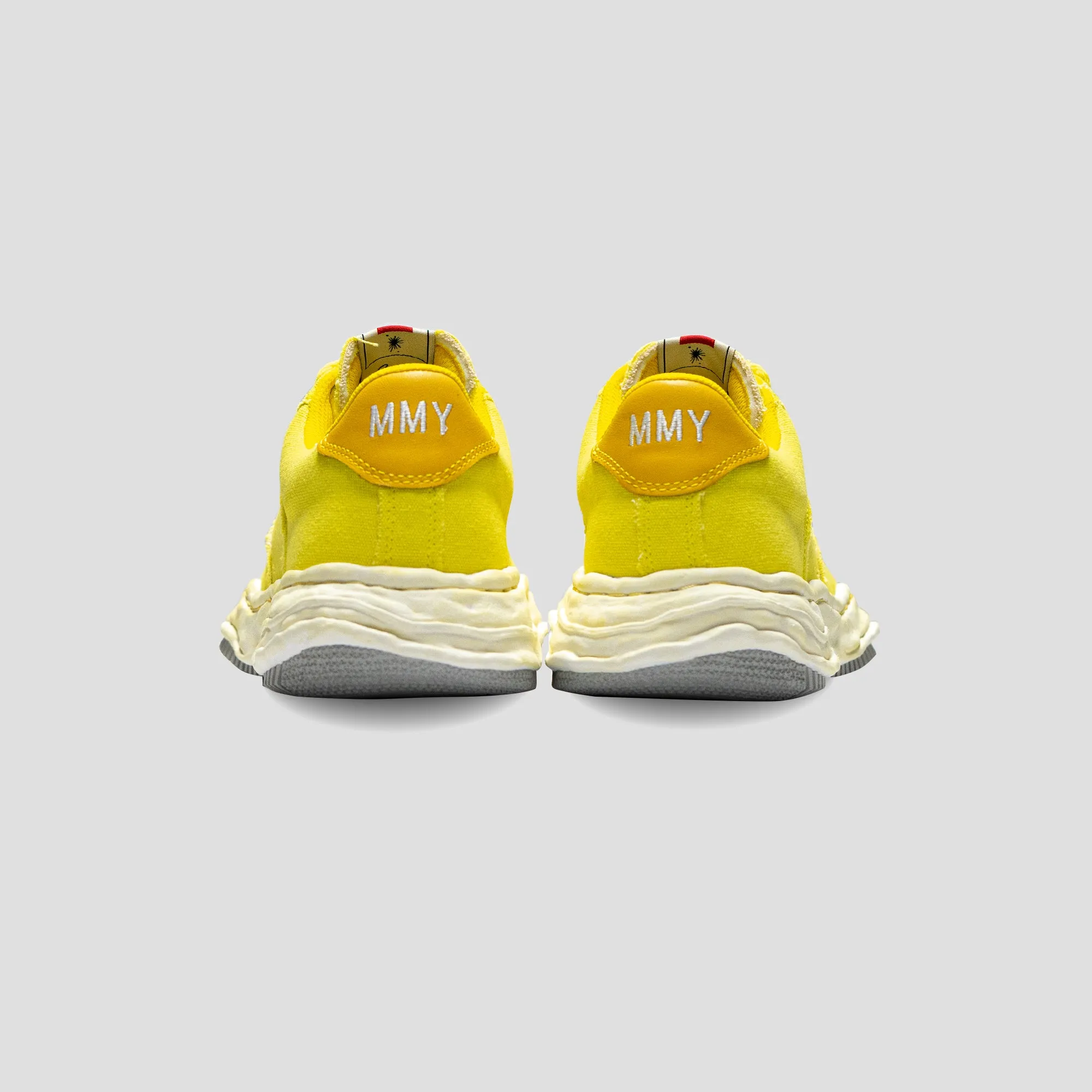 WAYNE LOW TOP CANVAS SNEAKER - YELLOW