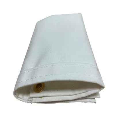 White Polyester Waterproof Canvas - 10' x 10'