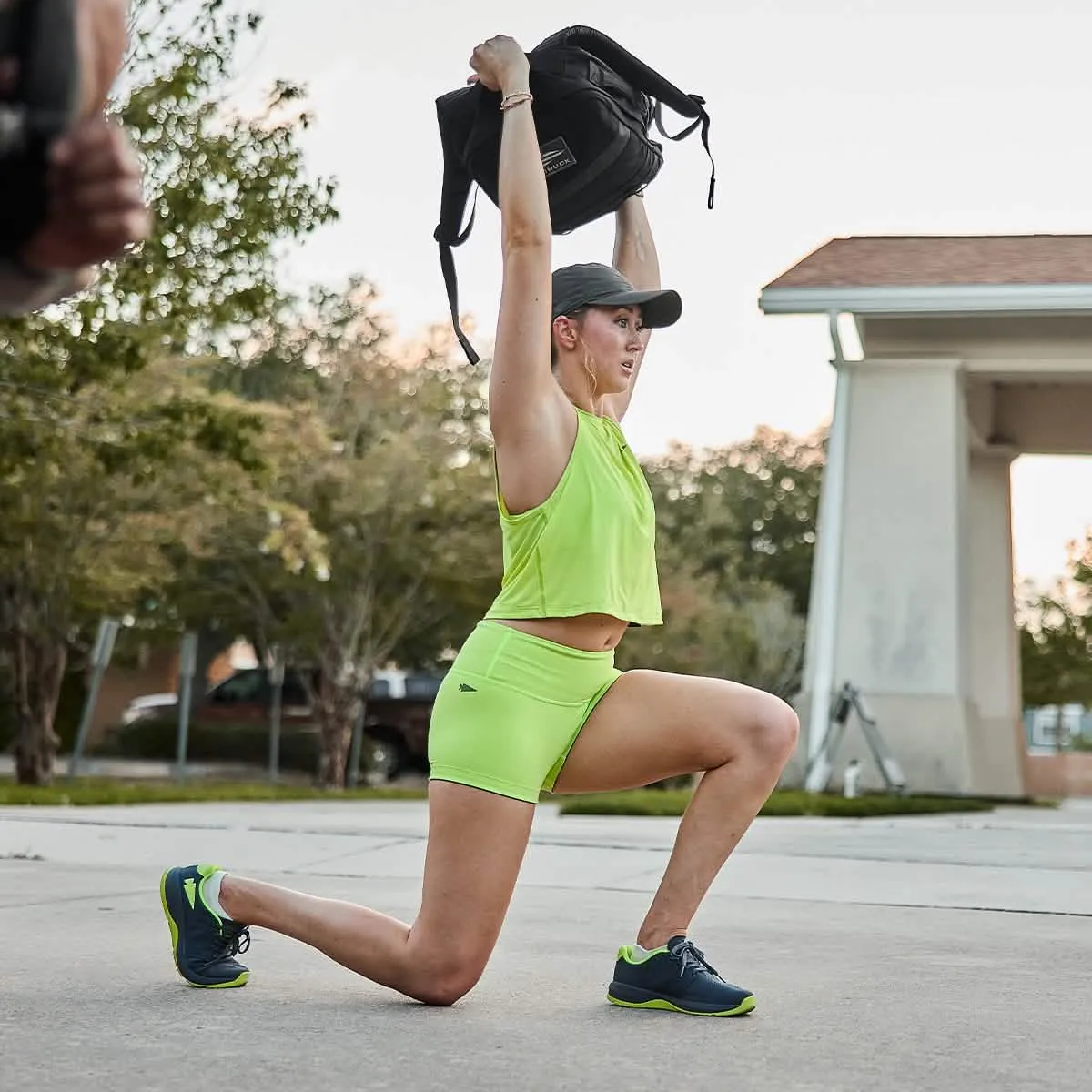 Women's Ballistic Trainers - Wolf Grey   Acid Lime W / Acid Lime Reflective Spearhead